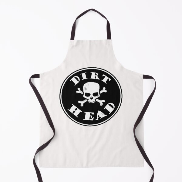 Item preview, Dirt Head - Black Text with Skull and Crossbones designed and sold by MountMercantile.