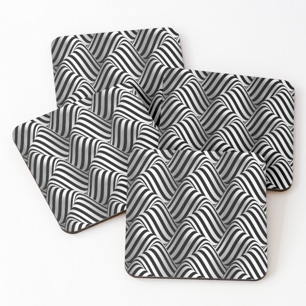 Item preview, Monochrome B&W Repeat Monotone Pattern Design #8 designed and sold by tessellnator.