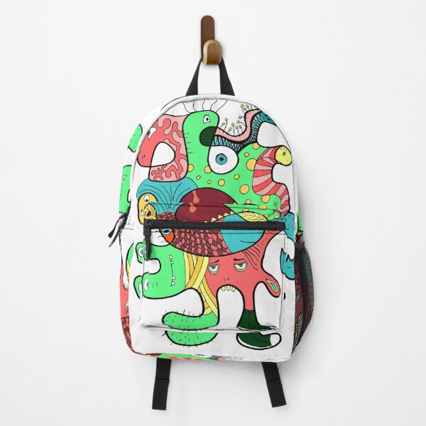Item preview, Colorful monster doodle designed and sold by cibart.