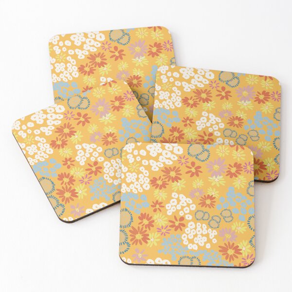 Item preview, Tangerine summer floral  designed and sold by SisterlyLove.
