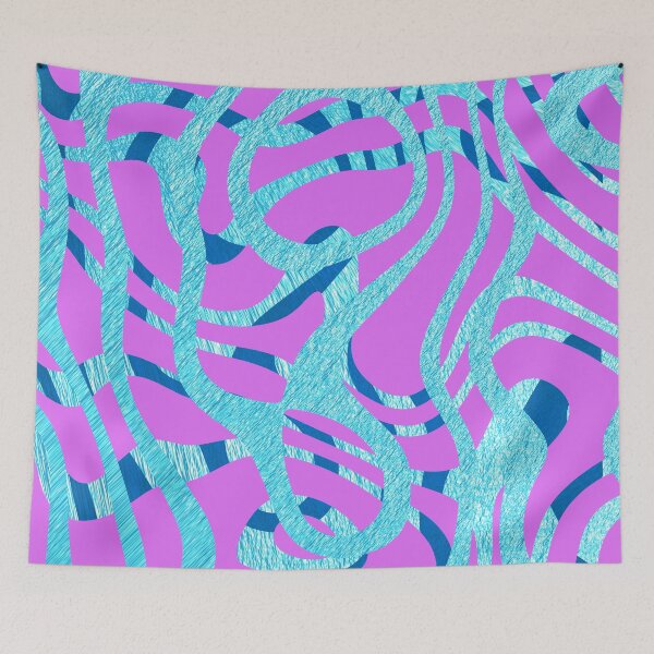 Item preview, 3D blue metallic curves designed and sold by bradm50.
