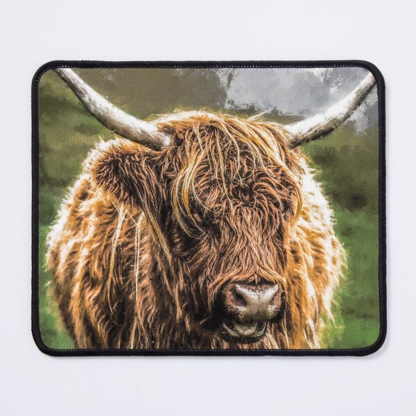 Item preview, Adorable Long Haired Highland Cattle Cow, Highland Scottish Cattle Cow Lover, Fluffy Highland cattle Cow Oil Paint, Cute Hairy Farm Animal designed and sold by Paintcorner.