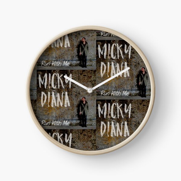 Micky Diana 'Run With Me' artwork Clock