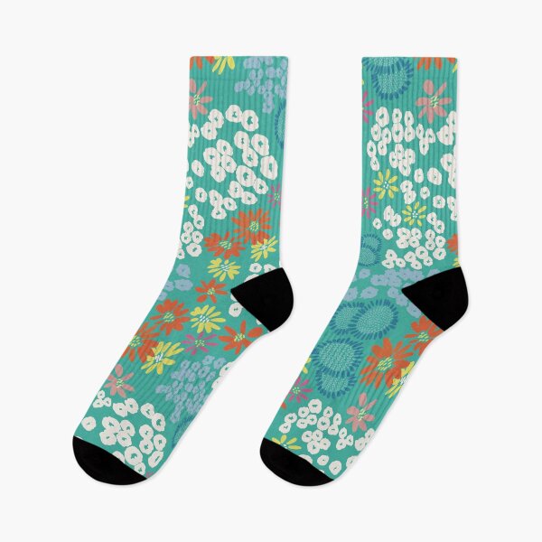 Item preview, Aqua summer floral  designed and sold by SisterlyLove.