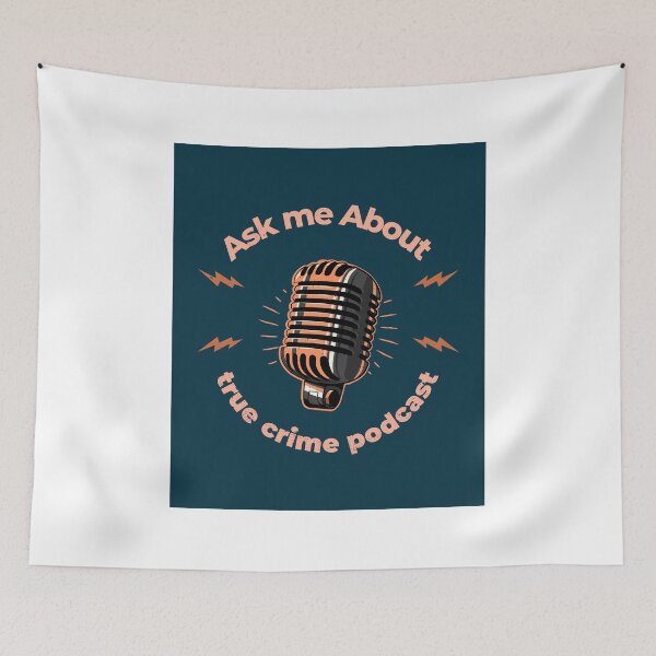 Artikelvorschau, Fragen Sie mich nach True Crime-Podcasts entworfen und verkauft von Verbiage24.