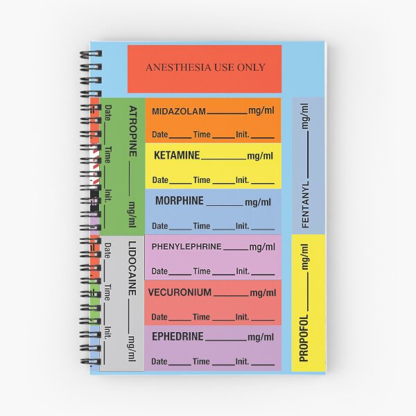 Item preview, Anesthesia Label MashUp designed and sold by AnesthesiaGoods.