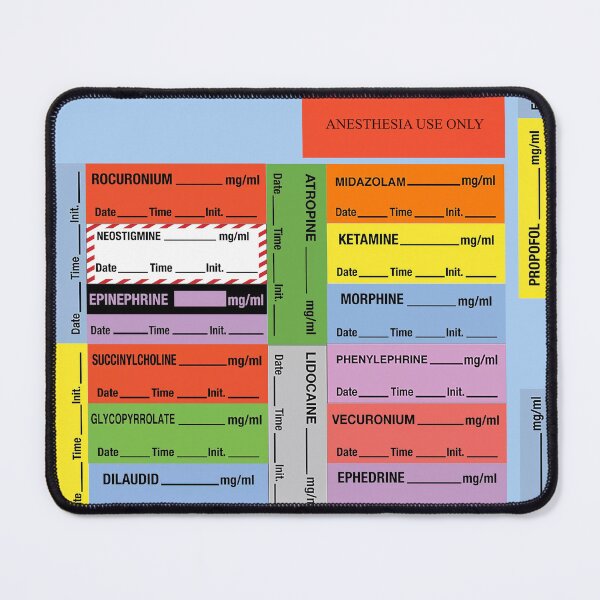Item preview, Anesthesia Label MashUp designed and sold by AnesthesiaGoods.
