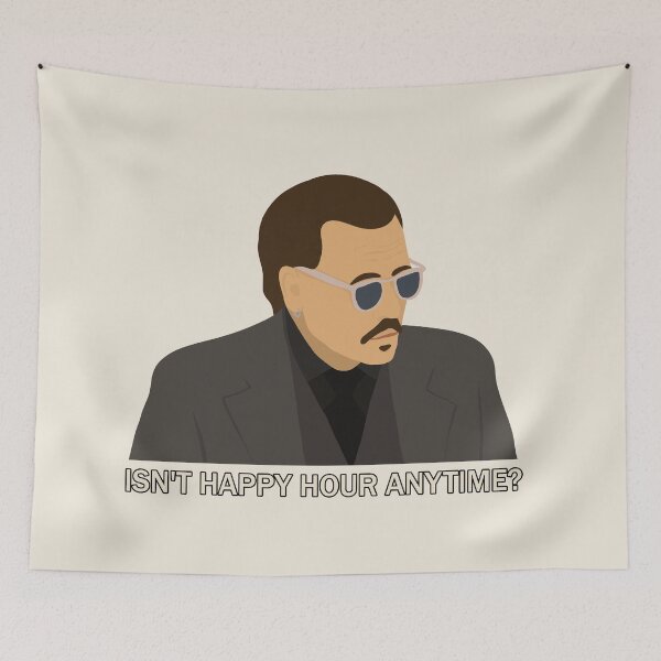 Item preview, Isn't Happy Hour Anytime? - Johnny Depp designed and sold by ValentinaHramov.
