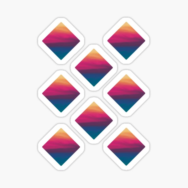 Item preview, Diamond Pattern Sunset Colors designed and sold by BlazeraptorGirl.