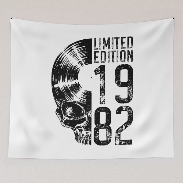 Item preview, Limited Edition 1982 Vintage Vinyl Record Lover Gothic Skull designed and sold by GrandeDuc.