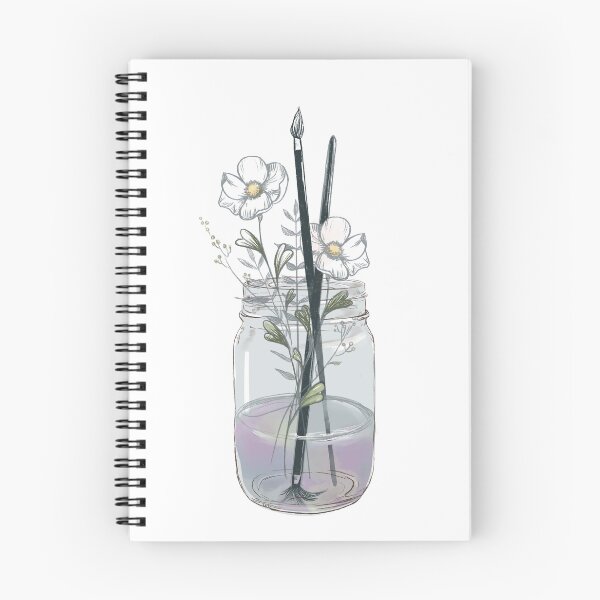 Item preview, Artist brush painting rainbow water mason jar flowers  designed and sold by lilbitwhimsy.