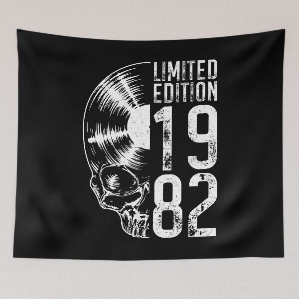 Item preview, Limited Edition 1982 Vintage Vinyl Record Lover Gothic Skull designed and sold by GrandeDuc.