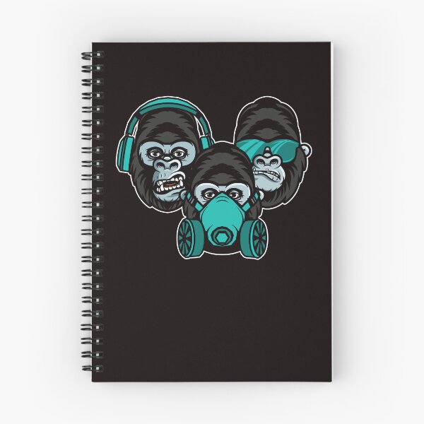 Item preview, See Speak Hear No Evil Japan Japanese Wise Monkeys Gorilla designed and sold by TomGiantDesigns.
