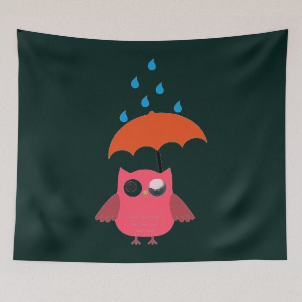 Item preview, Wet Owl  Wet Owl With Umbrella  Funny Bird   designed and sold by TheHilltop.