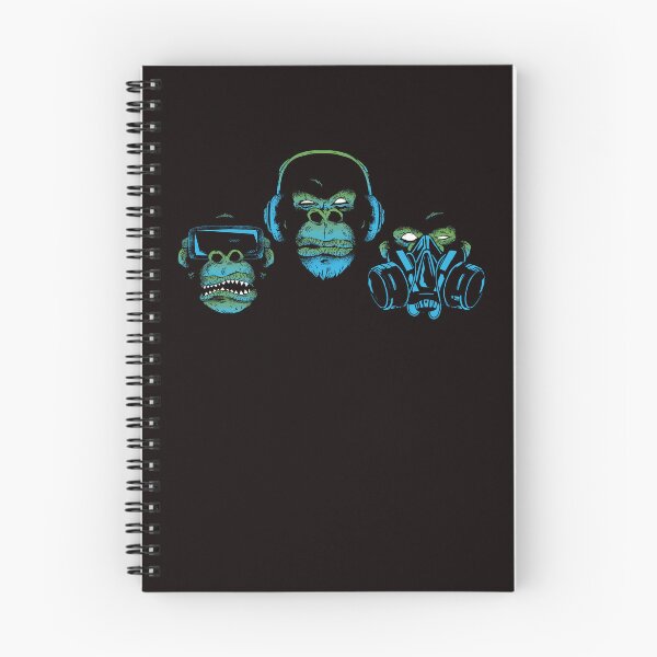 Item preview, See Hear Speak No Evil Japan Japanese Wise Monkeys Gorilla designed and sold by TomGiantDesigns.
