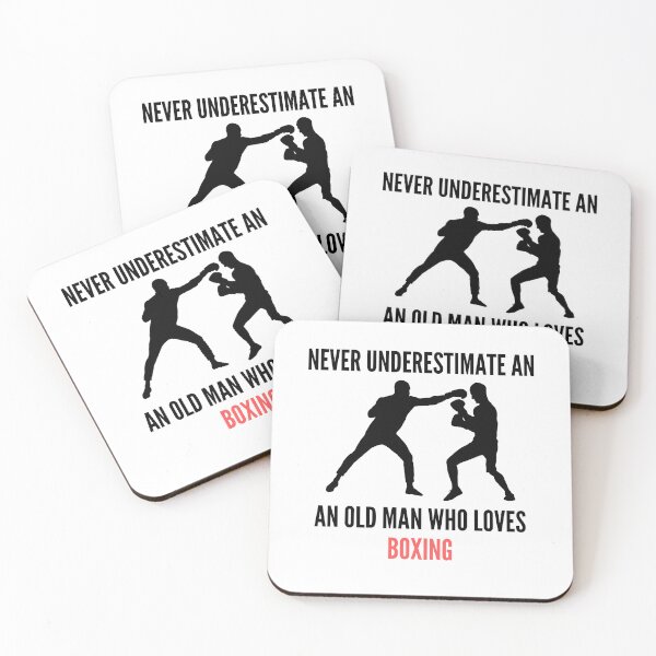 Item preview, Never Underestimate An Old Man Who Loves Boxing designed and sold by Water Flick.