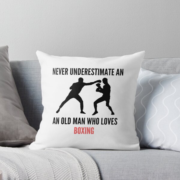 Item preview, Never Underestimate An Old Man Who Loves Boxing designed and sold by Water Flick.