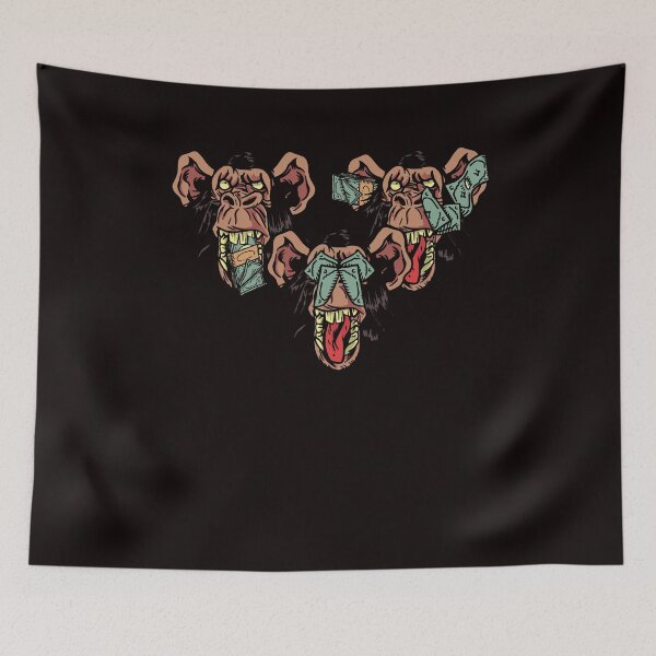 Item preview, See Speak Hear No Evil Japan Monkeys Gorilla Emoticon Money designed and sold by TomGiantDesigns.