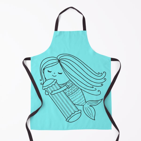 Item preview, mermaid coloring : sleepy mermaid for painting activity at home or at birthday party designed and sold by Tina-studio.