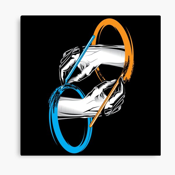 Drawing portals Canvas Print