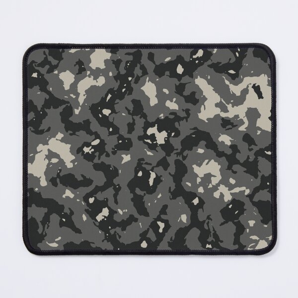 Item preview, Gray Camo Palette Knife Camouflage Patterns in Grey Shades and Black designed and sold by ShopieHome.
