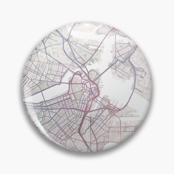 Item preview, Boston Massachusetts Map, Boston City, USA City designed and sold by TheRedFinch.
