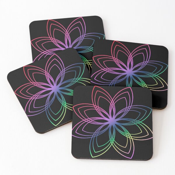 Item preview, Flower abstract - graphic - geometric pattern designed and sold by TShirtsundMehr.