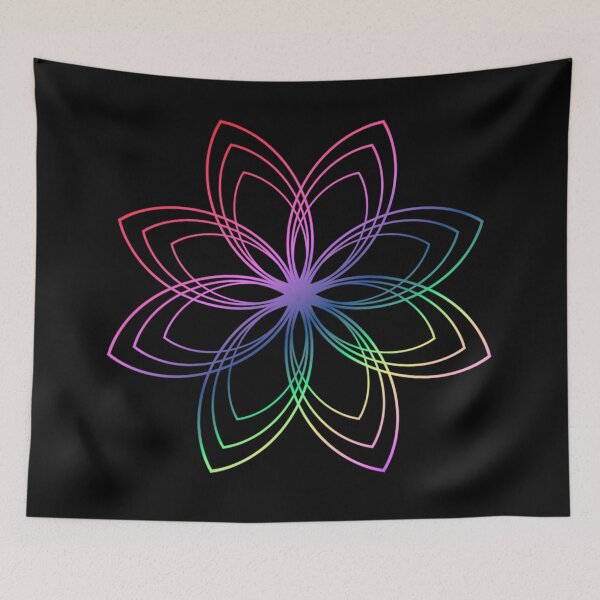 Item preview, Flower abstract - graphic - geometric pattern designed and sold by TShirtsundMehr.