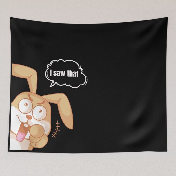 Item preview, Mischievous cute bunny  designed and sold by Tanuja  Sharma.