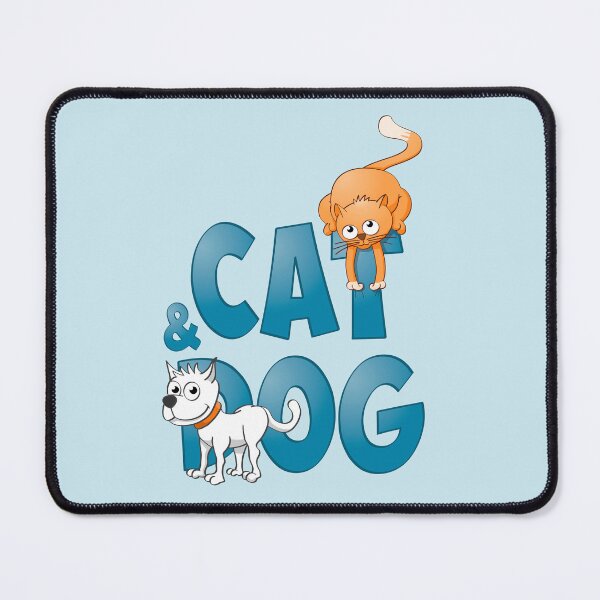 Item preview, Funny Cat and dog illustration. designed and sold by Stef Ringoot, cartoons and illustrations.