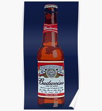 Budweiser Bottle Poster