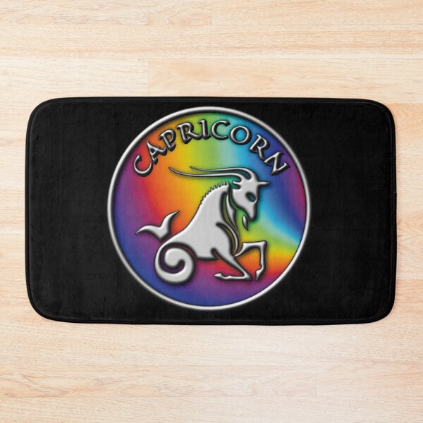 Artikelvorschau, Steinbock die gehörnte Ziege Sternzeichen Astrologie Sternzeichen Regenbogen Geburtszeichen Horoskop entworfen und verkauft von stuartsemporium.