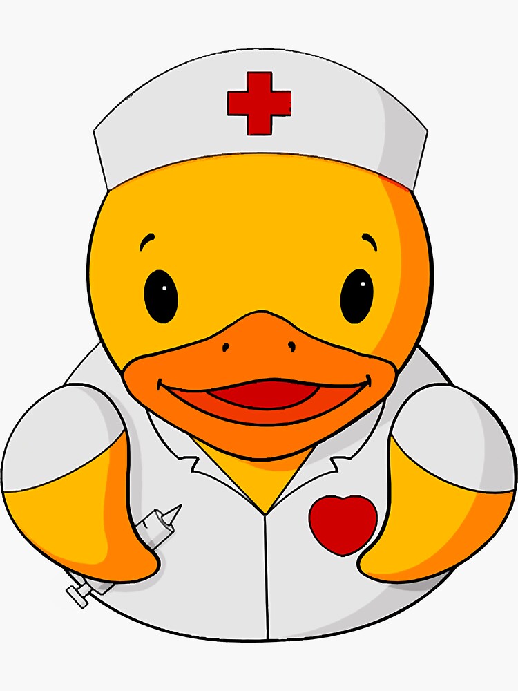 "Nurse Rubber Duck " Sticker by SamuelWi482596 Redbubble