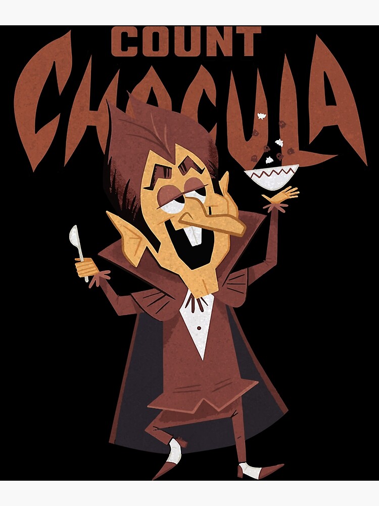 Classic 70s Count Chocula Monster Cereal Mascot And Logotype Sticker Poster For Sale By 4291