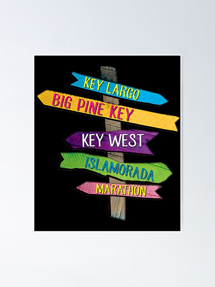 Florida Keys Totem Largo Islamorada Key West Sign Post