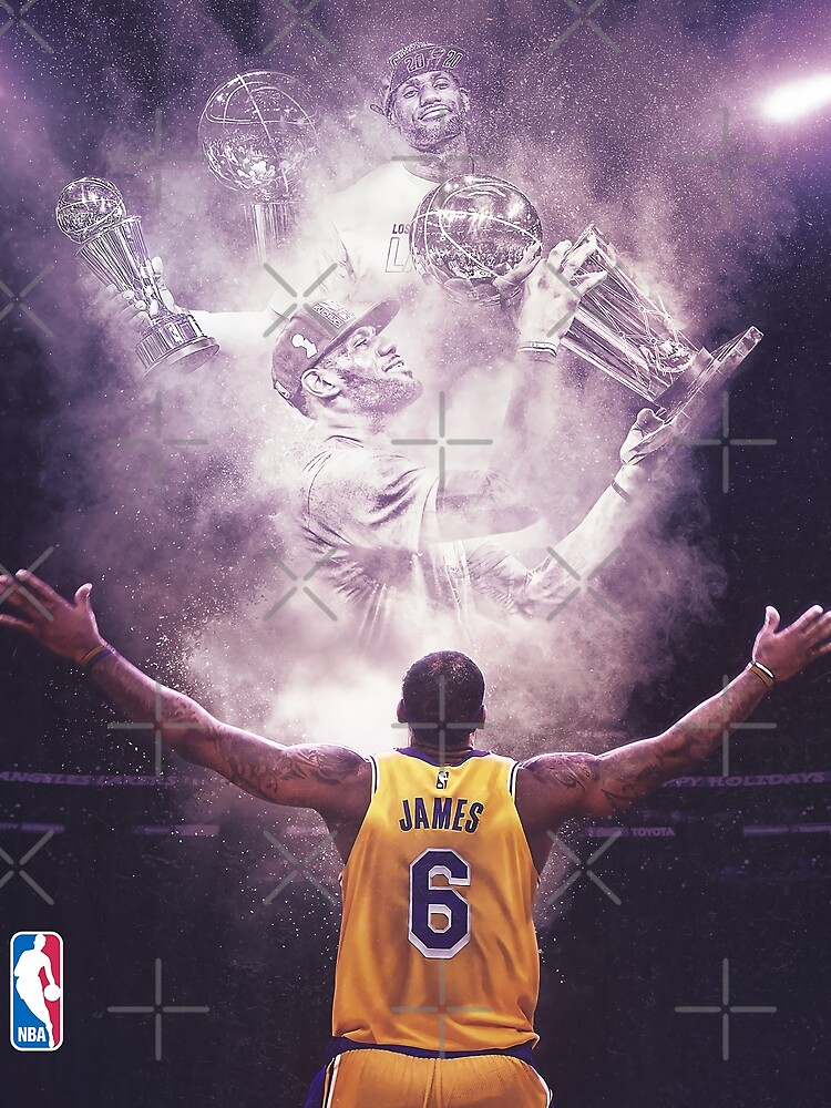 LeBron James 6 LA Poster for Sale by HazlettTLH