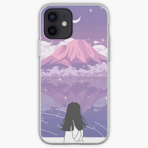 PIXEL 富士山 iPhone Soft Case