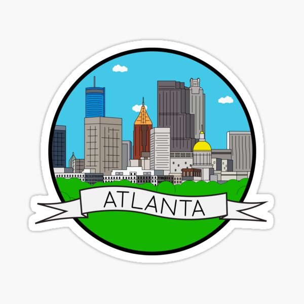 Ann Arbor Tees Atlanta, GA City Skyline - ATL Hot'Lanta Atlanta Braves Falcons T-Shirt