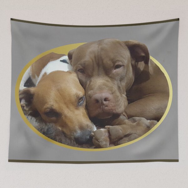 Item preview, Milo and Lillo love cuddles designed and sold by baldbrothersart.