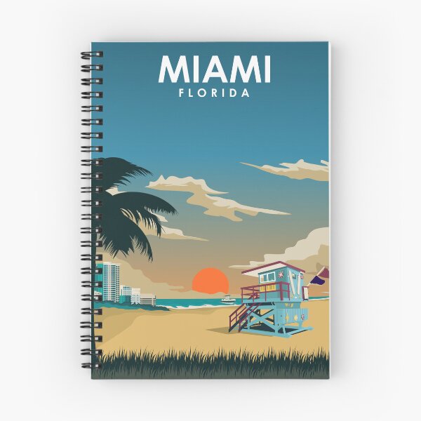 Artikelvorschau, Miami Florida Minimales Vintage Sommer-Strand-Reiseplakat entworfen und verkauft von Stadify.