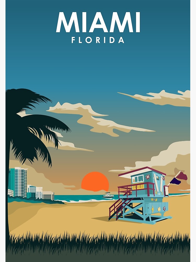 Travel Posters Tampa - Florida Travel Poster, Retro, Vintage Poster