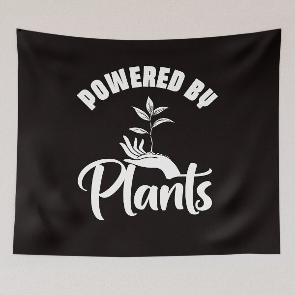 Item preview, Powered By Plants Vegan Gardener Gardening Nature Planting designed and sold by TomGiantDesigns.