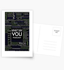 What Say You Podcast Quotes Postcards