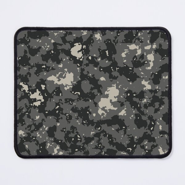 Item preview, Gray Camouflage Glass Canvas Camo Patterns in Grey Shades and Black designed and sold by ShopieHome.