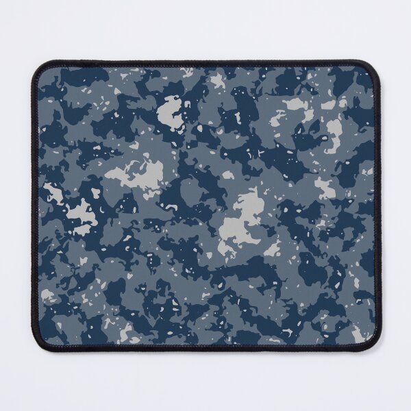 Item preview, Winter Camouflage Glass Canvas Camo Patterns in Blue Shades designed and sold by ShopieHome.