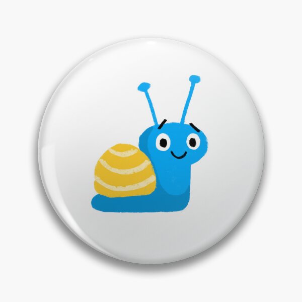Artikelvorschau, Lächelnde kleine blaue Schnecke entworfen und verkauft von evellade.