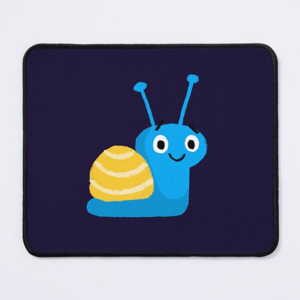 Item preview, Smiling little blue snail designed and sold by evellade.
