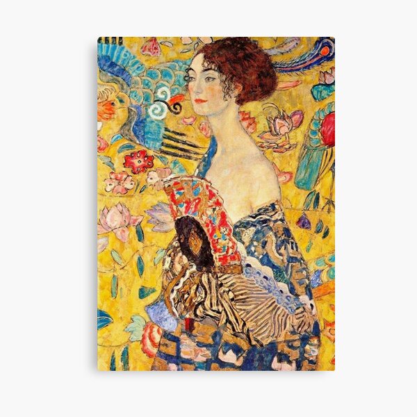 Aperçu de l'œuvre Gustav Klimt La Dame à l'éventail créée et vendue par Olivia-One.