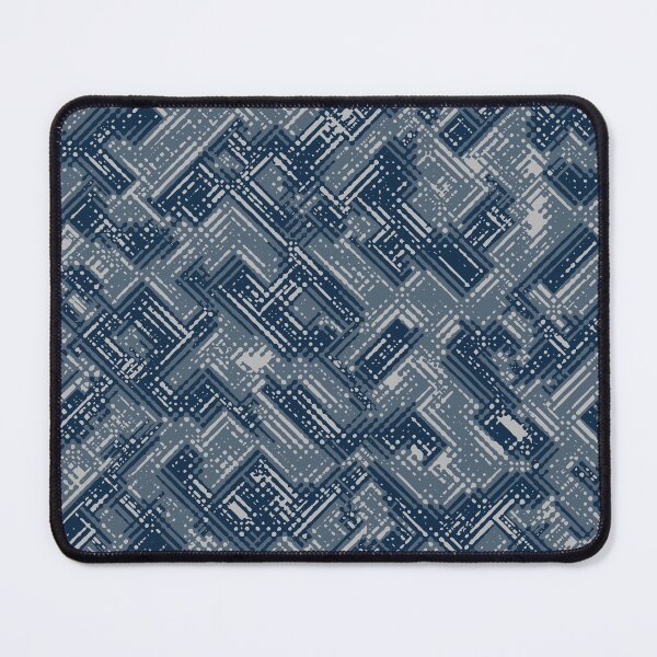 Item preview, Winter Camouflage Digital Lines Camo Patterns in Blue Shades designed and sold by ShopieHome.