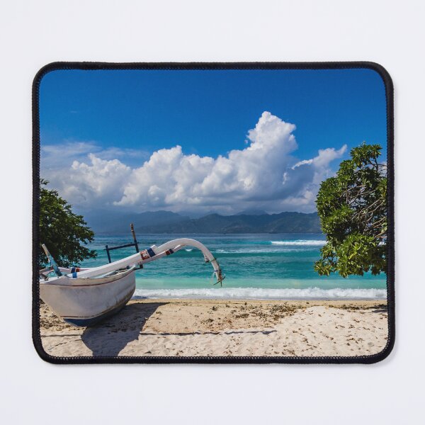 Item preview, Jukung outrigger boat on a white sand beach  on Gili Trawangan, Indonesia designed and sold by Kevin Hellon.